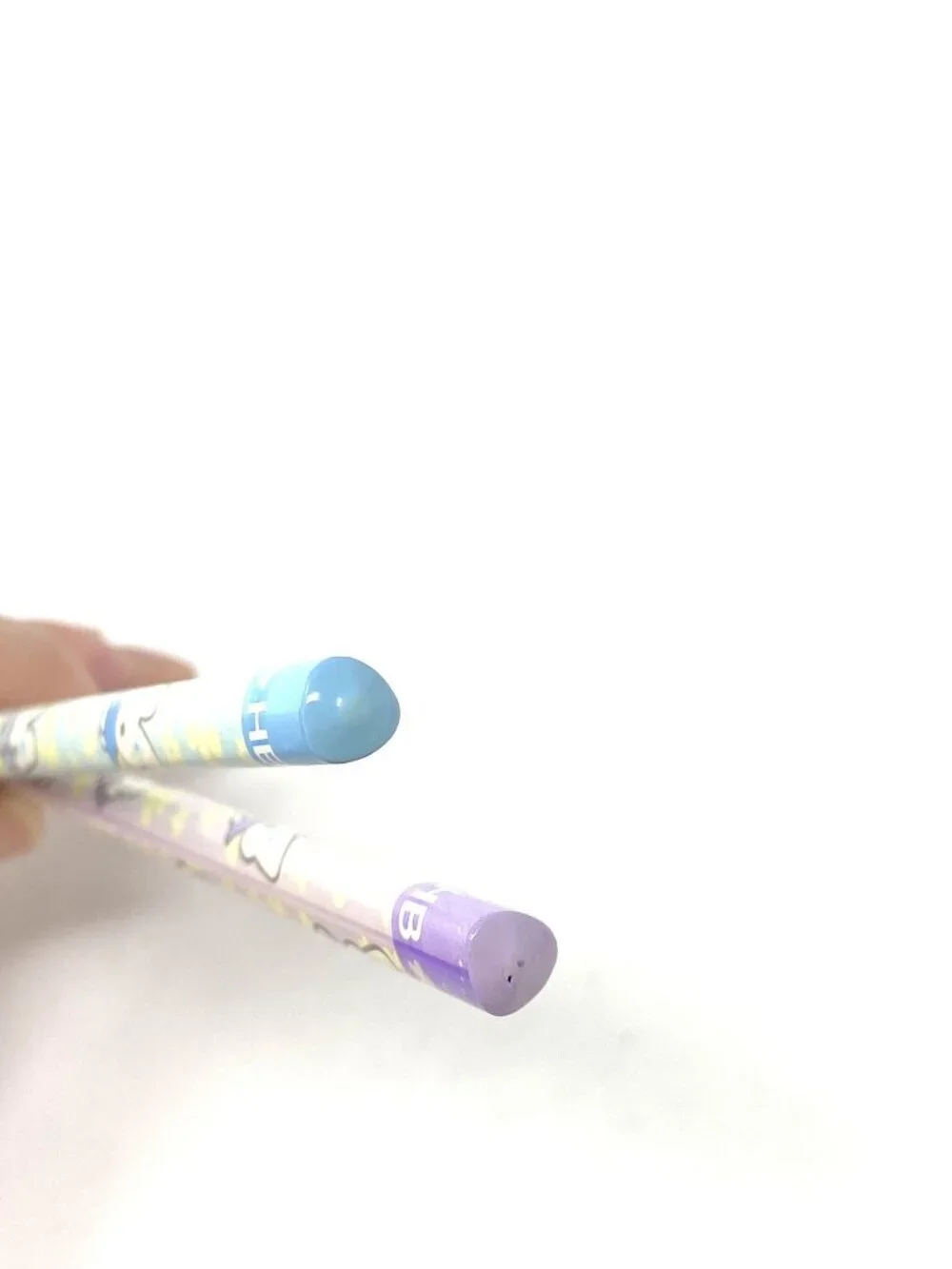 Vintage Sanrio Gini Rabbit Triangular Shaped Pencils Purple Blue NWT Rare